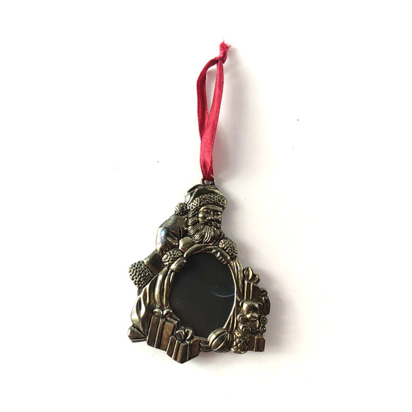 Gorham Silver Plated Santa Claus Picture Frame Ornament Vintage - Picture 1 of 14
